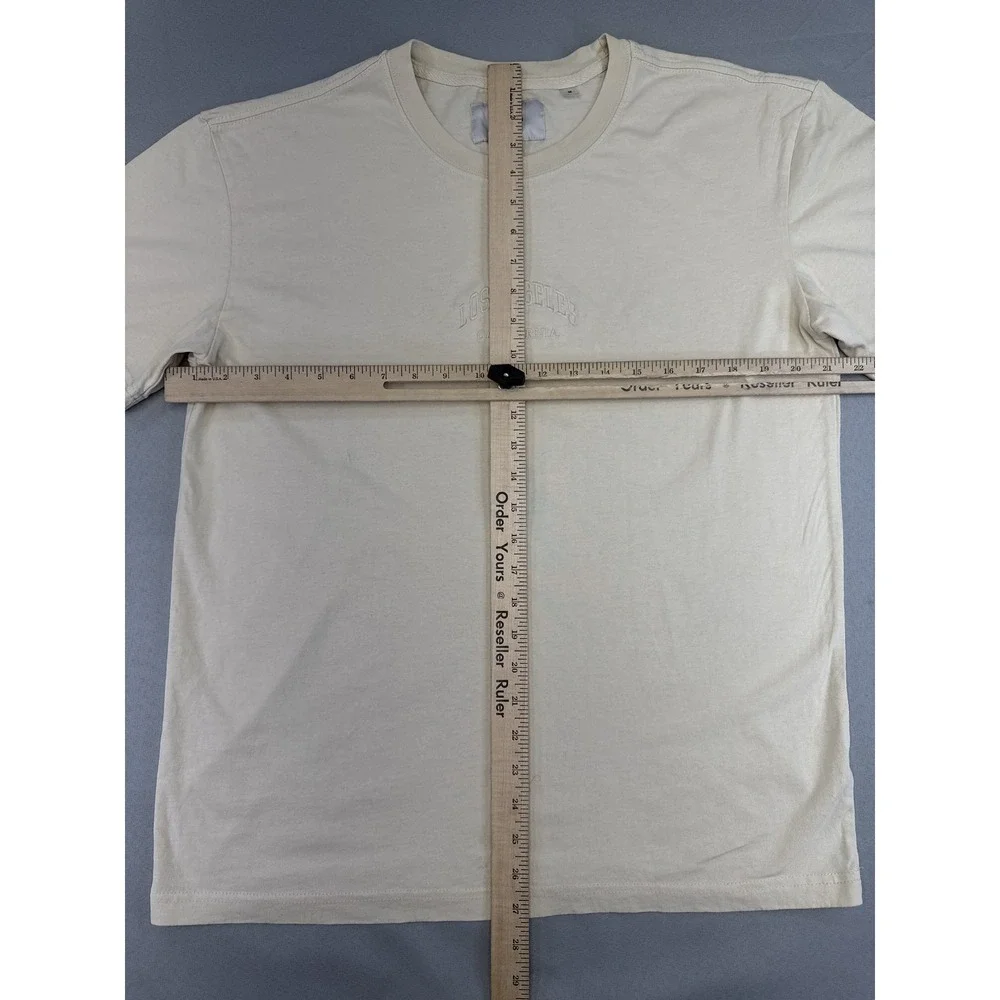 Pacsun Los Angeles Graphic Tee M Beige 100% Cotton Regular Fit Short City